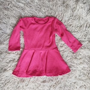 Girls 12-18month pink skater dress
